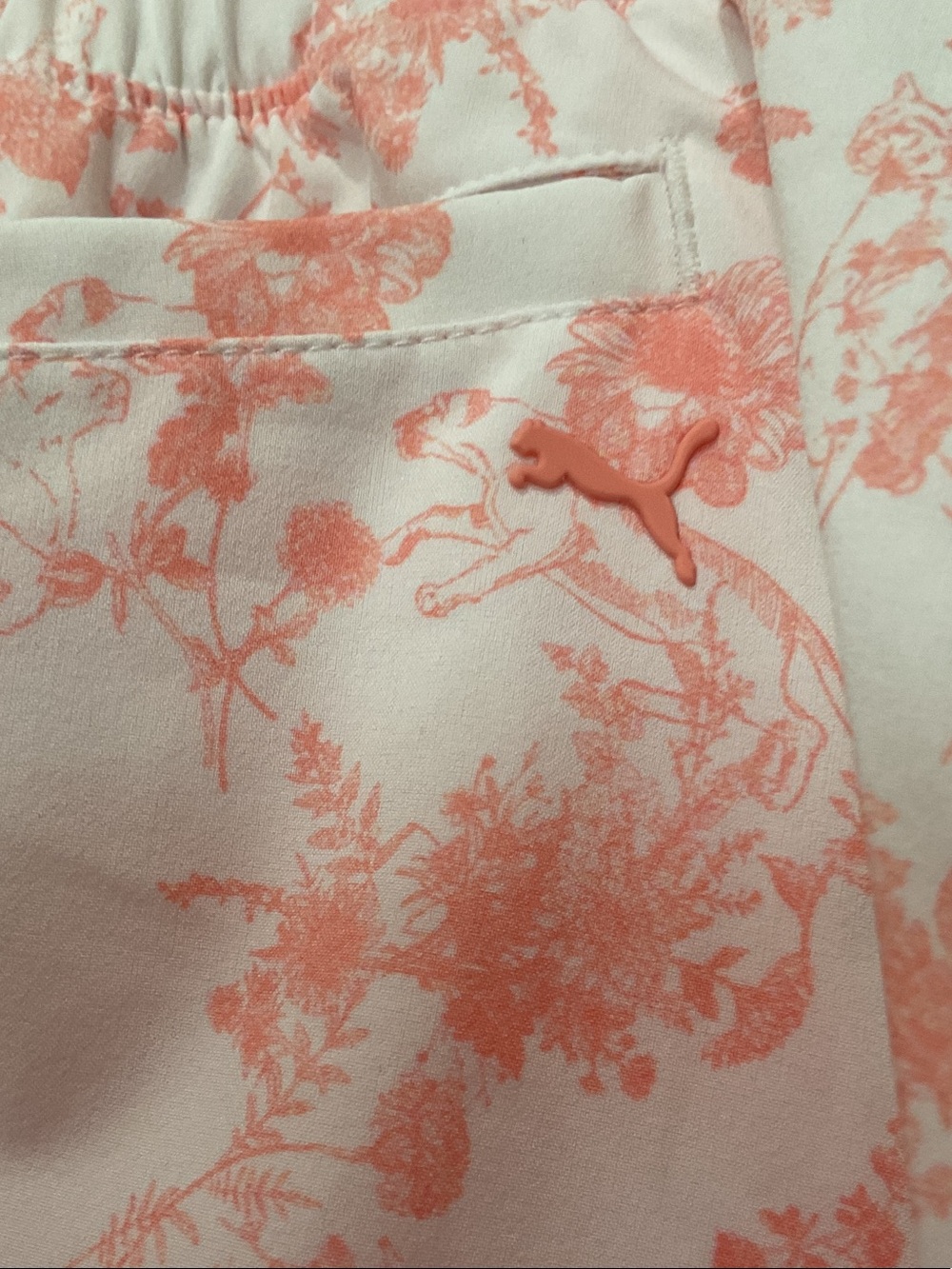 Puma Pink Floral Elastic-Waist Skort - Picture 3 of 6